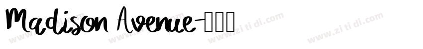 Madison Avenue字体转换